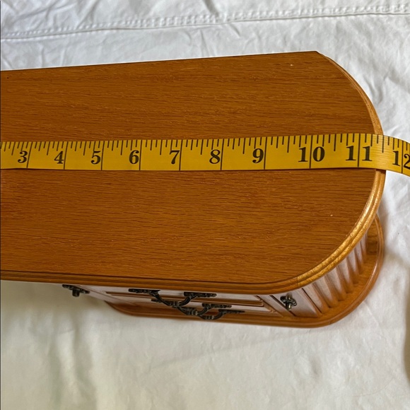 Wooden Jewelry Box with Mirror - Picture 10 of 11